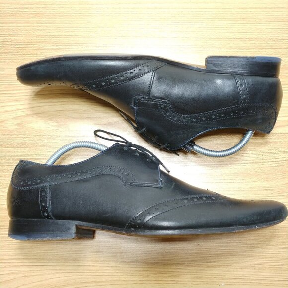 Ted Baker London Leather Dress Shoes 9 Black - Picture 4 of 8